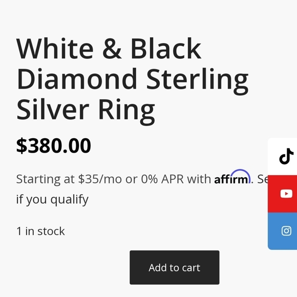 Genuine Kay Jewelers Black & White Diamond Ring. 💎 Size 6.5! - Picture 4 of 11